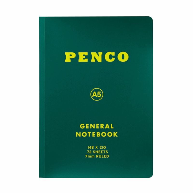 Penco - Soft PP Notebook A5 Ruled - Green-Notitieboek-DutchMills