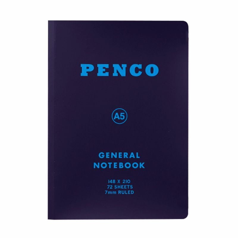 Penco - Soft PP Notebook A5 Ruled - Navy-Notitieboek-DutchMills