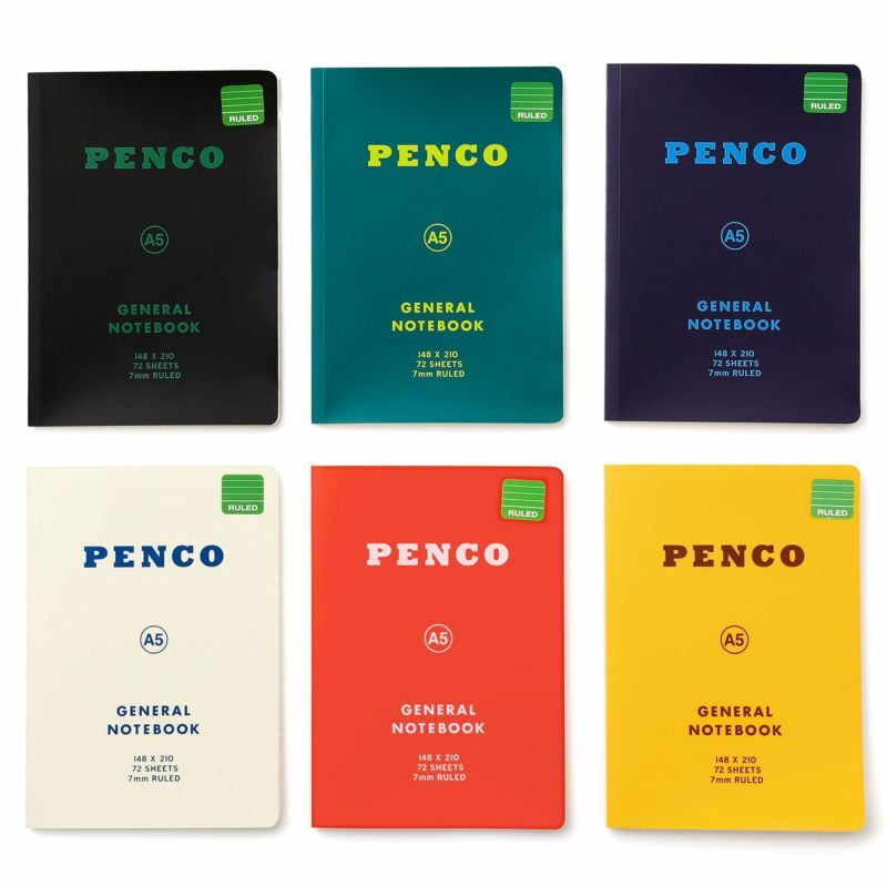 Penco - Soft PP Notebook A5 Ruled - Red-Notitieboek-DutchMills