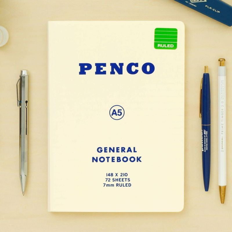 Penco - Soft PP Notebook A5 Ruled - White-Notitieboek-DutchMills