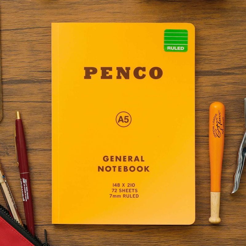 Penco - Soft PP Notebook A5 Ruled - Yellow-Notitieboek-DutchMills