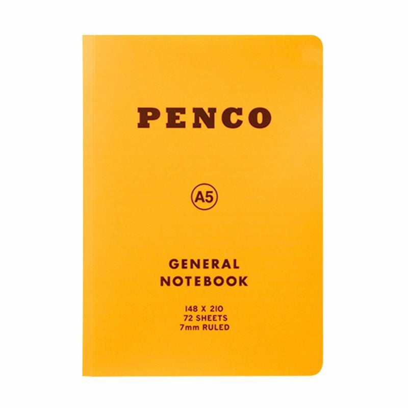 Penco - Soft PP Notebook A5 Ruled - Yellow-Notitieboek-DutchMills