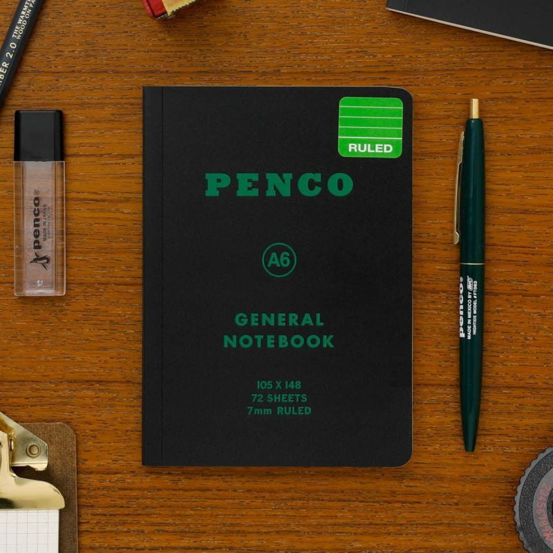 Penco - Soft PP Notebook A6 Ruled - Black-Notitieboek-DutchMills