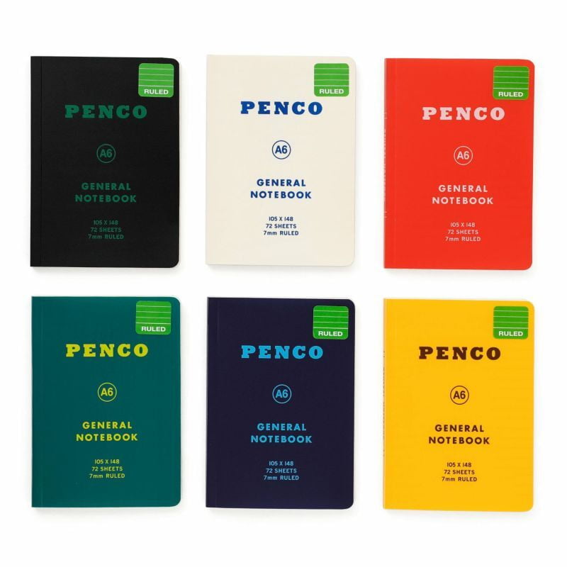 Penco - Soft PP Notebook A6 Ruled - Green-Notitieboek-DutchMills