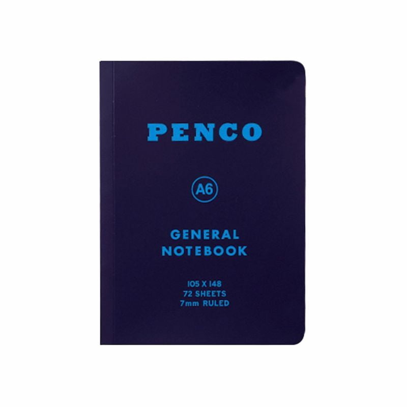Penco - Soft PP Notebook A6 Ruled - Navy-Notitieboek-DutchMills