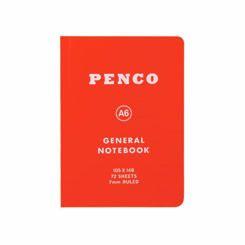 Penco - Soft PP Notebook A6 Ruled - Red-Notitieboek-DutchMills