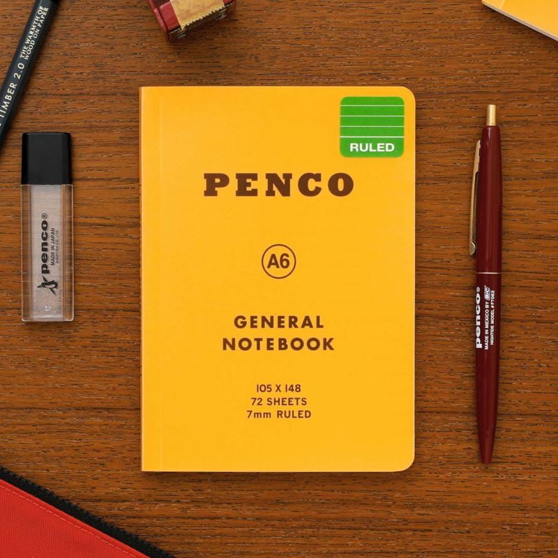 Penco - Soft PP Notebook A6 Ruled - Yellow-Notitieboek-DutchMills