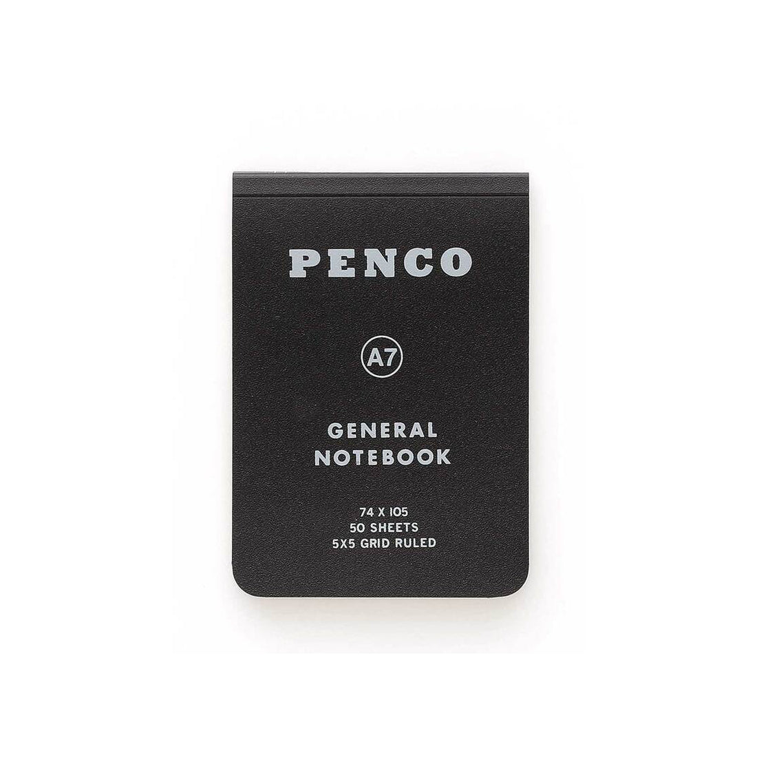 Penco - Soft PP Notebook A7 Grid - Black-Notitieboek-DutchMills