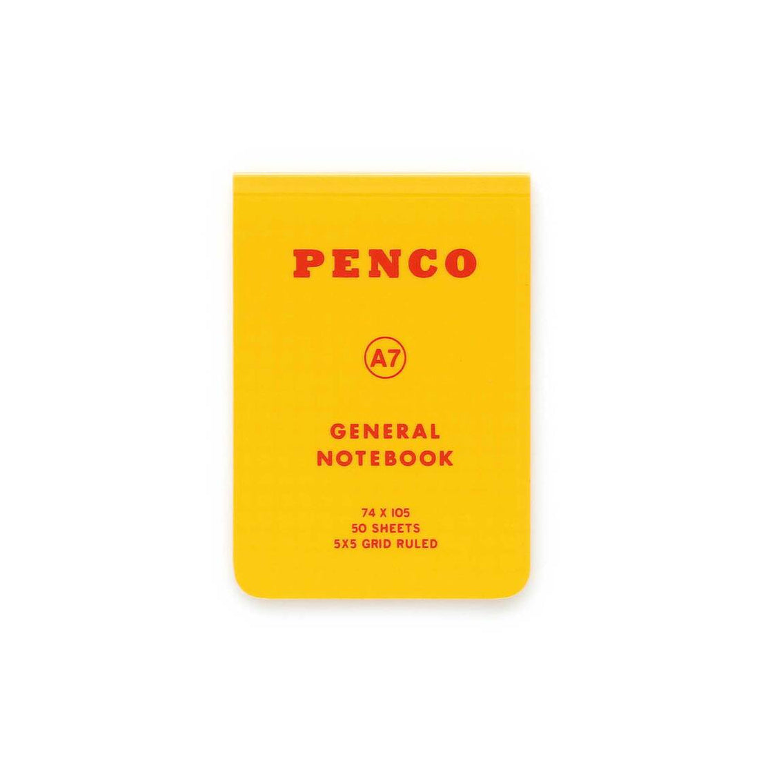 Penco - Soft PP Notebook A7 Grid - Yellow-Notitieboek-DutchMills