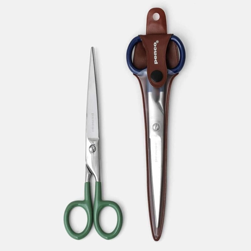 Penco - Stainless Scissors Large Green-Schaar-DutchMills