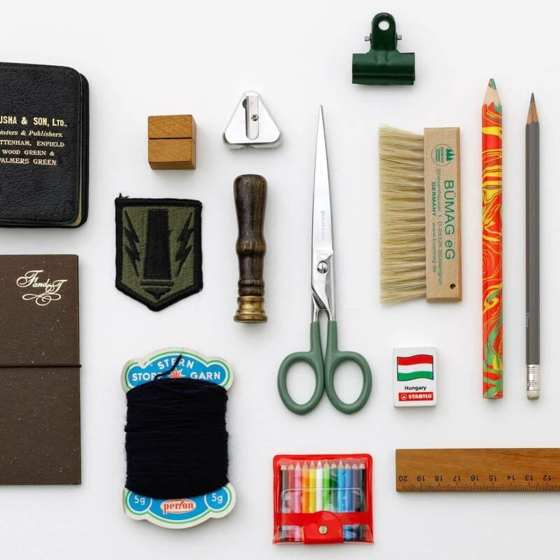 Penco - Stainless Scissors Large Green-Schaar-DutchMills