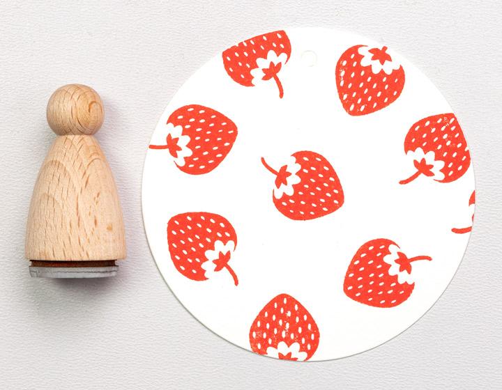 Perlenfischer - Stempel - Aarbei Groot-Stempel-DutchMills