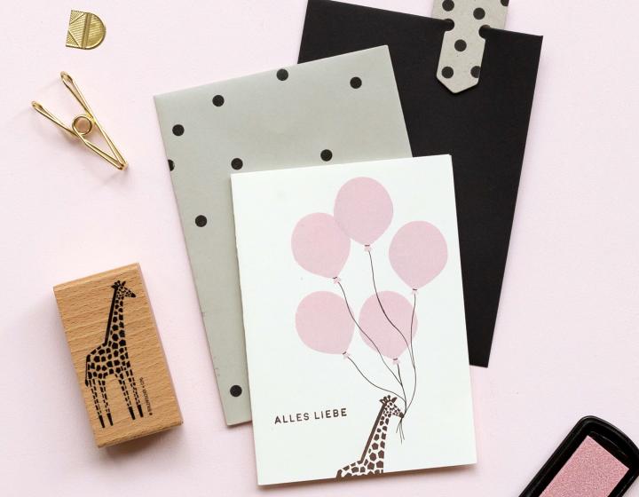 Perlenfischer - Stempel - Ballon-Stempel-DutchMills