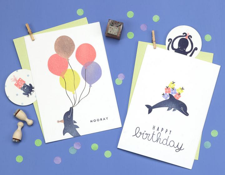 Perlenfischer - Stempel - Ballon-Stempel-DutchMills