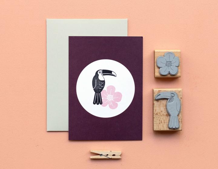 Perlenfischer - Stempel - Bloem XL-Stempel-DutchMills