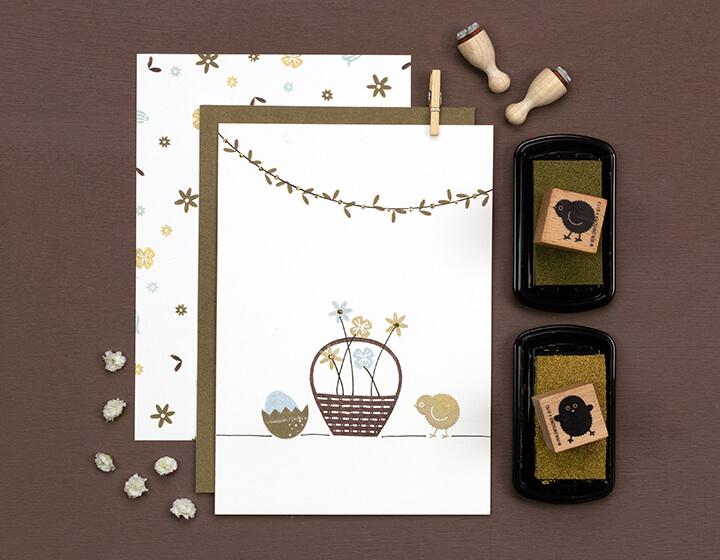Perlenfischer - Stempel - Mandje-Stempel-DutchMills