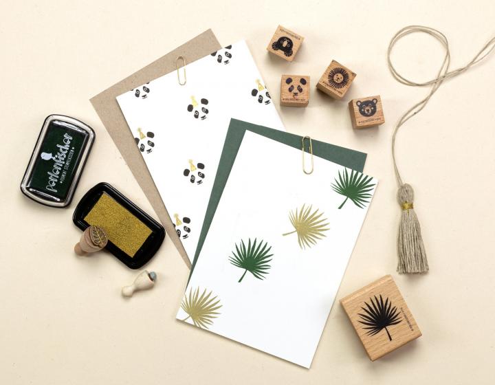 Perlenfischer - Stempel - Palmblad-Stempel-DutchMills
