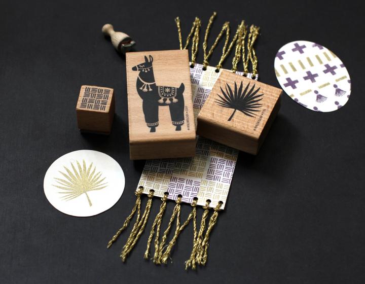 Perlenfischer - Stempel - Palmblad-Stempel-DutchMills