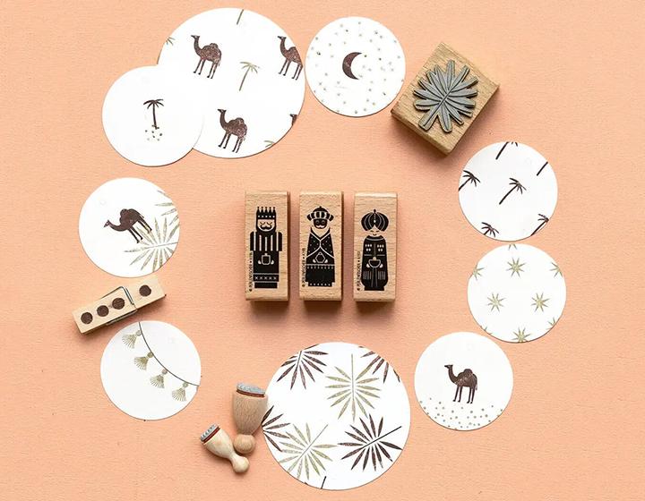 Perlenfischer - Stempel - Palmboom-Stempel-DutchMills