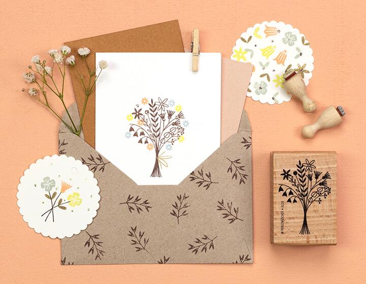 Perlenfischer - Stempel - Wildboeket-Stempel-DutchMills