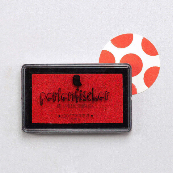 Perlenfischer - Stempelkussen Rood-Stempelkussen-DutchMills