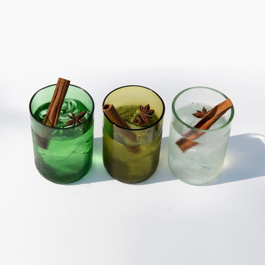 Rebottled - Tumbler 4-pack - Amber-Glaswerk-DutchMills