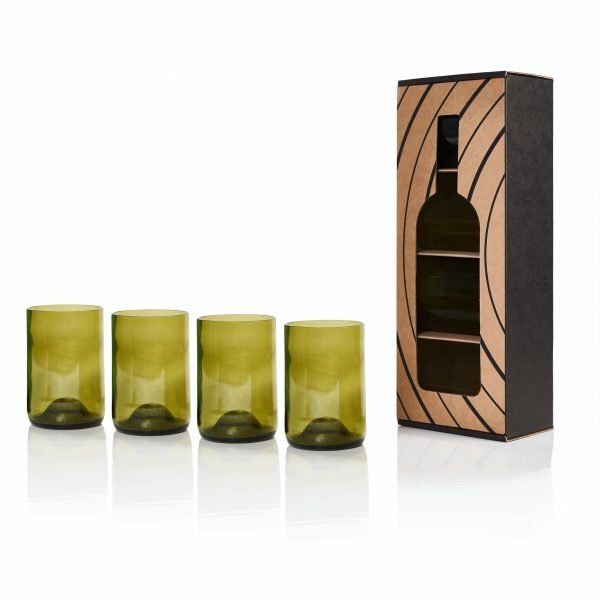 Rebottled - Tumbler 4-pack - Amber-Glaswerk-DutchMills
