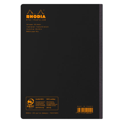 Rhodia - Composition Book A5 - Zwart - Hard Cover-Notitieboek-DutchMills