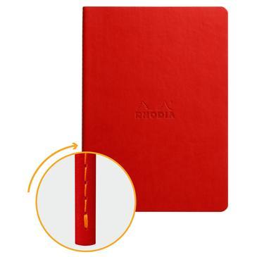 Rhodia - Notebook Softcover 64 pagina's - Lijntjes - Framboos-DutchMills