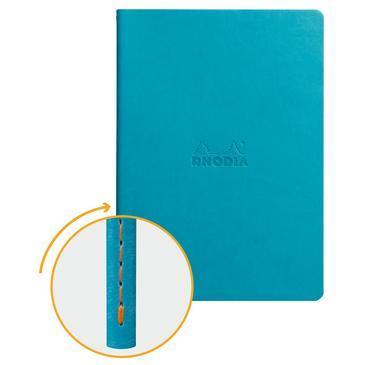 Rhodia - Notebook Softcover 64 pagina's - Lijntjes - Turqoise-DutchMills
