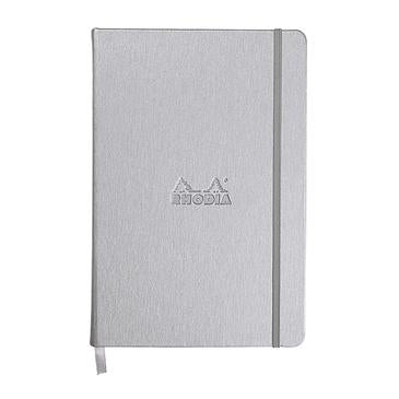 Rhodia - WebnoteBook A5 - lined - silver-DutchMills