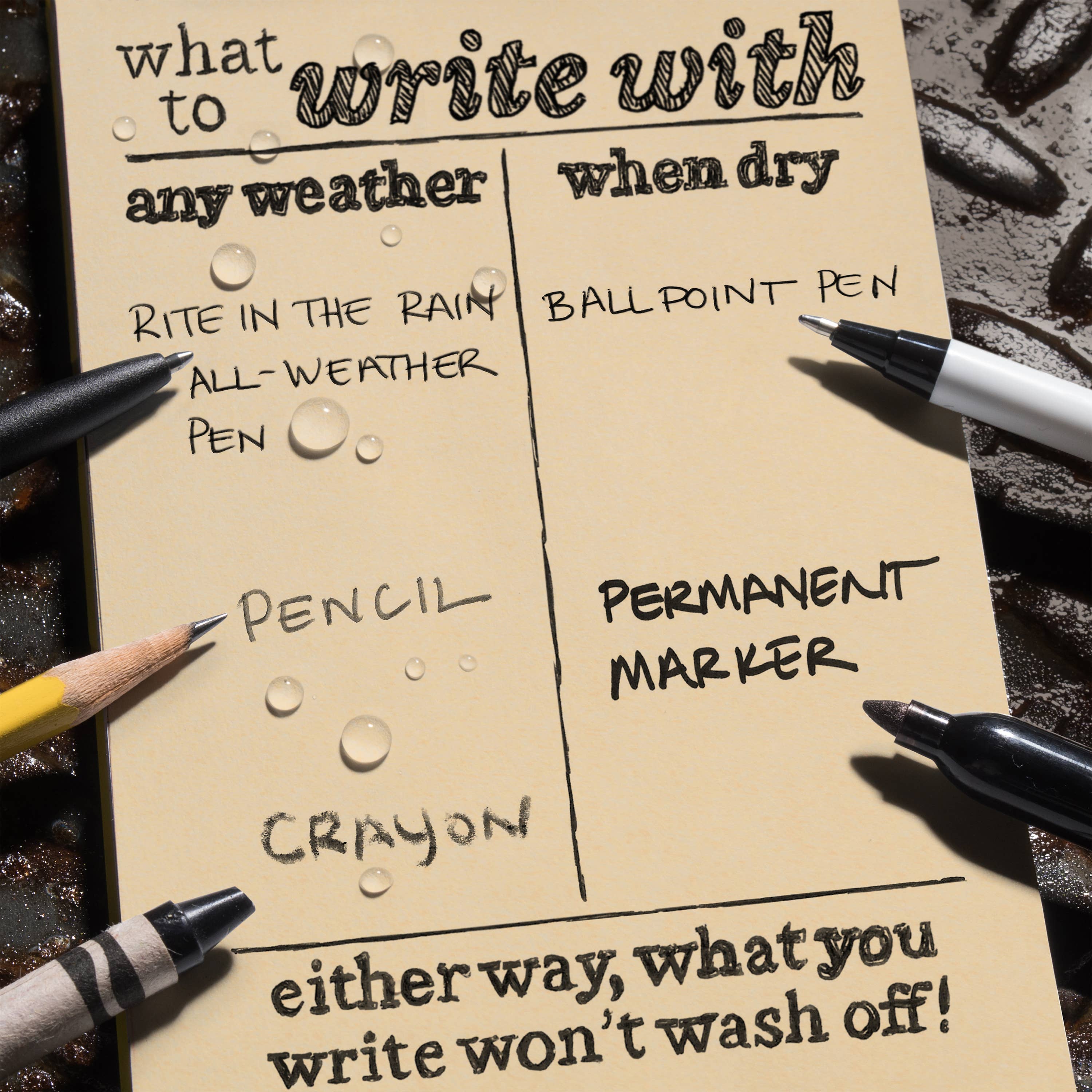 Rite in the Rain 4" x 6" Brown Top-Spiral Notebook-DutchMills