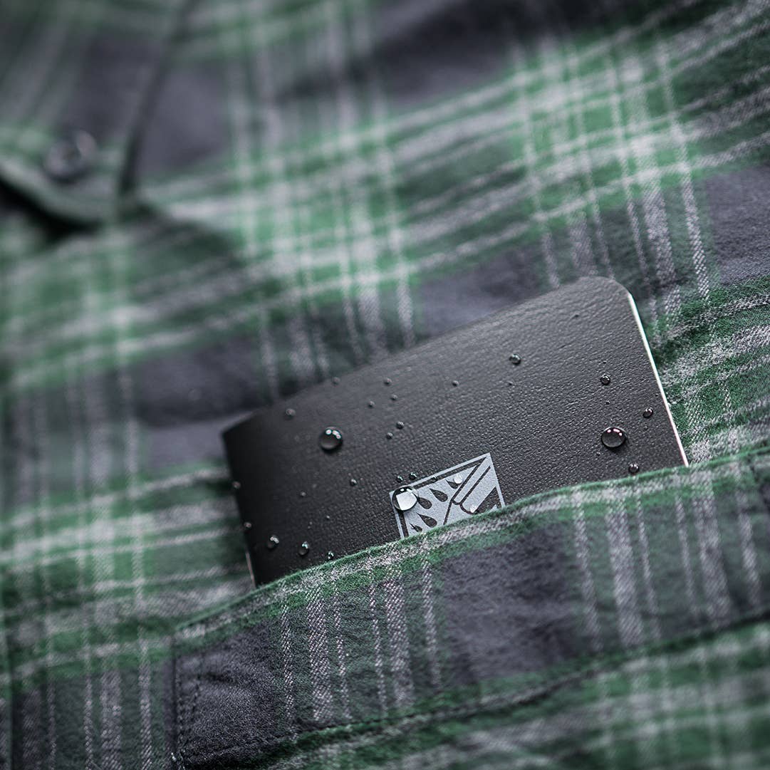 Rite in the Rain Notebook, 3.25" x 4.625" Black Cover 3 PK-DutchMills