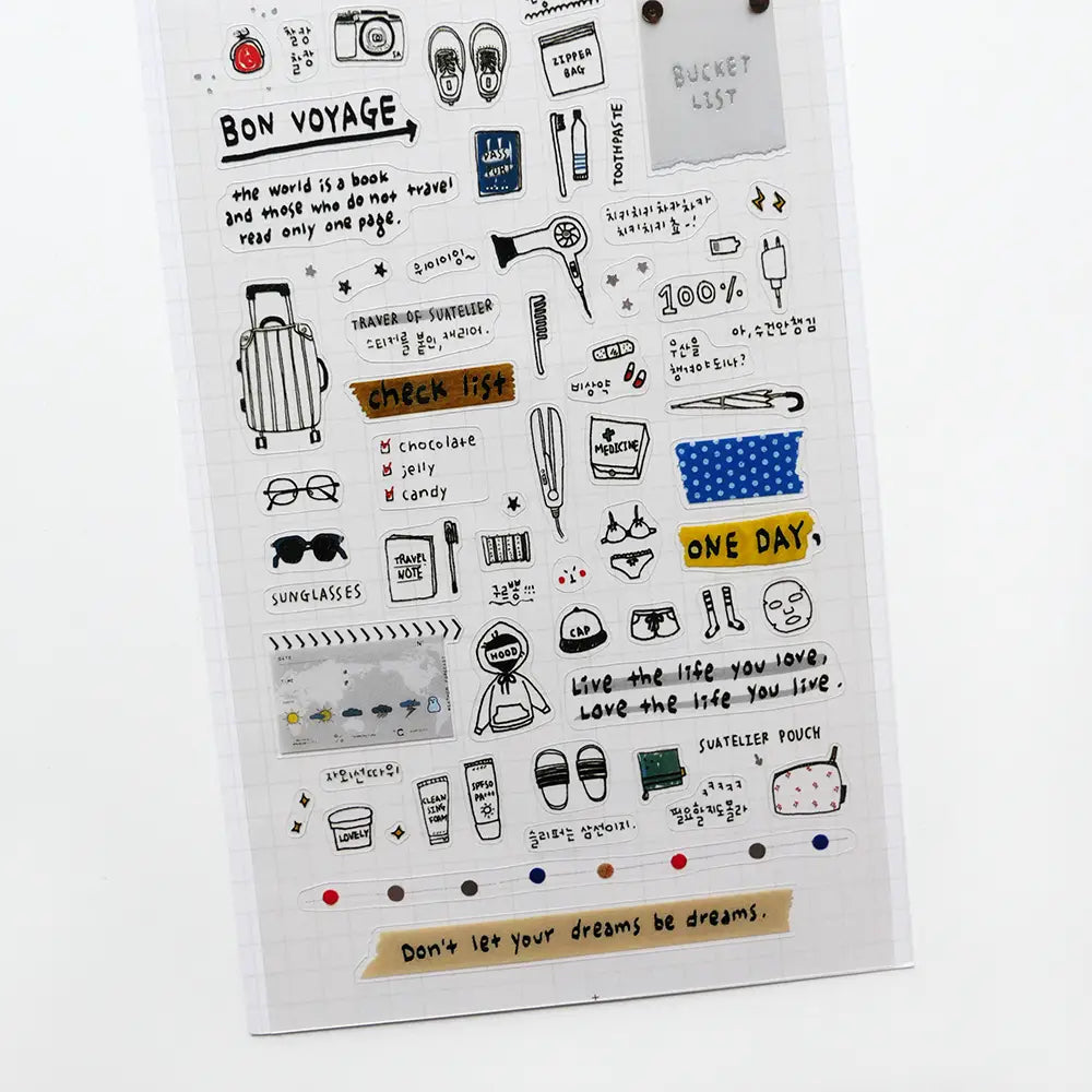 Suatelier - Travel Note - Stickers-Sticker-DutchMills