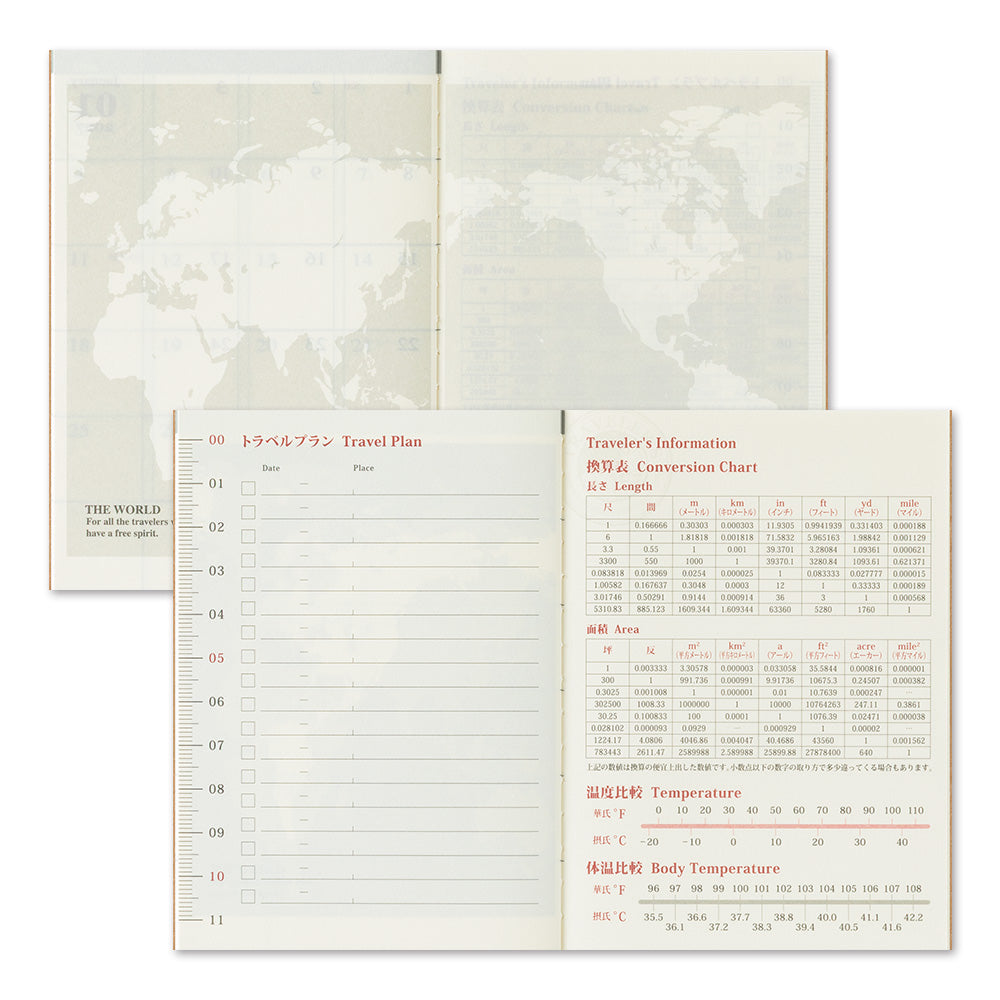TRAVELER'S notebook - Diary 2026 Monthly Refill (Passport size)-Agenda-DutchMills