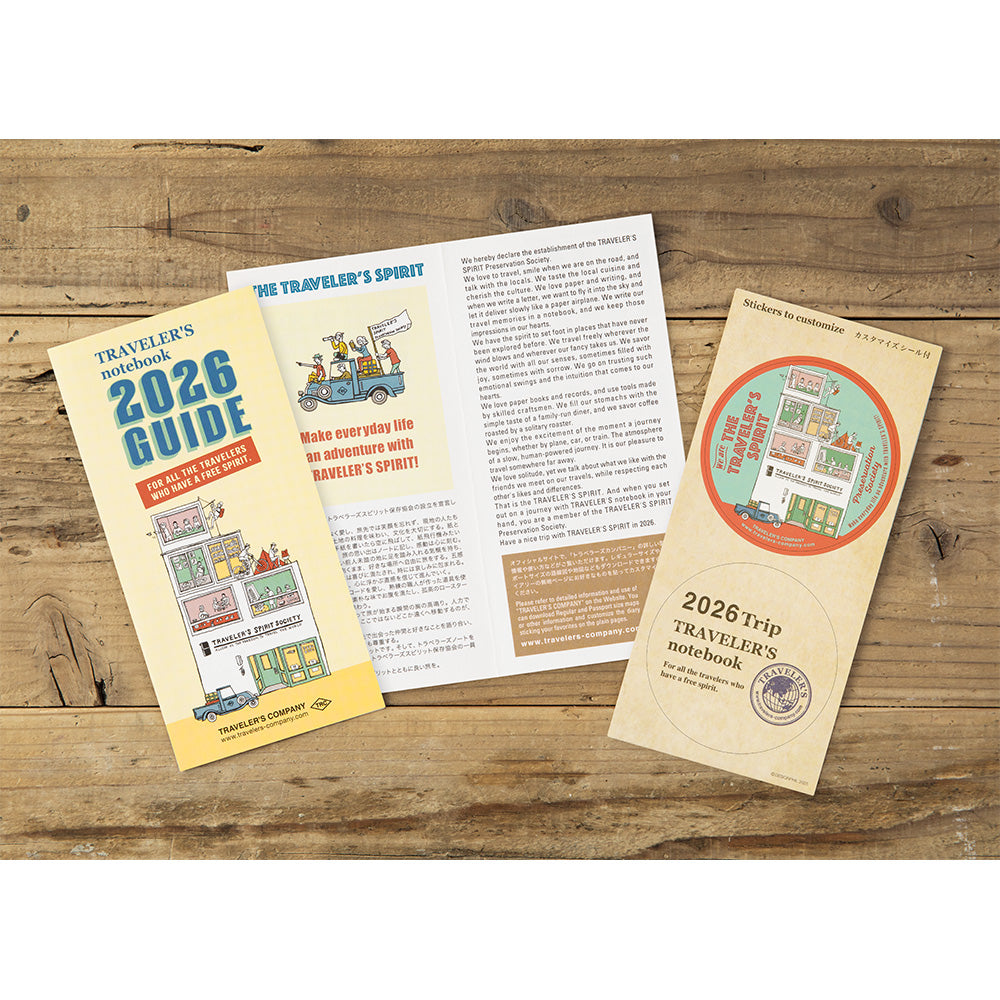 TRAVELER'S notebook - Diary 2026 Second Half - Weekly Vertical-Agenda-DutchMills