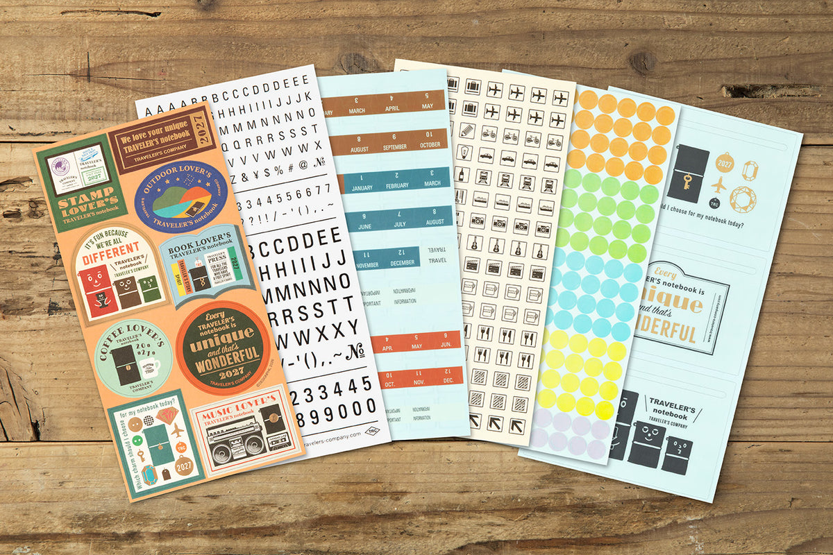 TRAVELER'S notebook - Diary 2027 Customized sticker set-Agenda-DutchMills