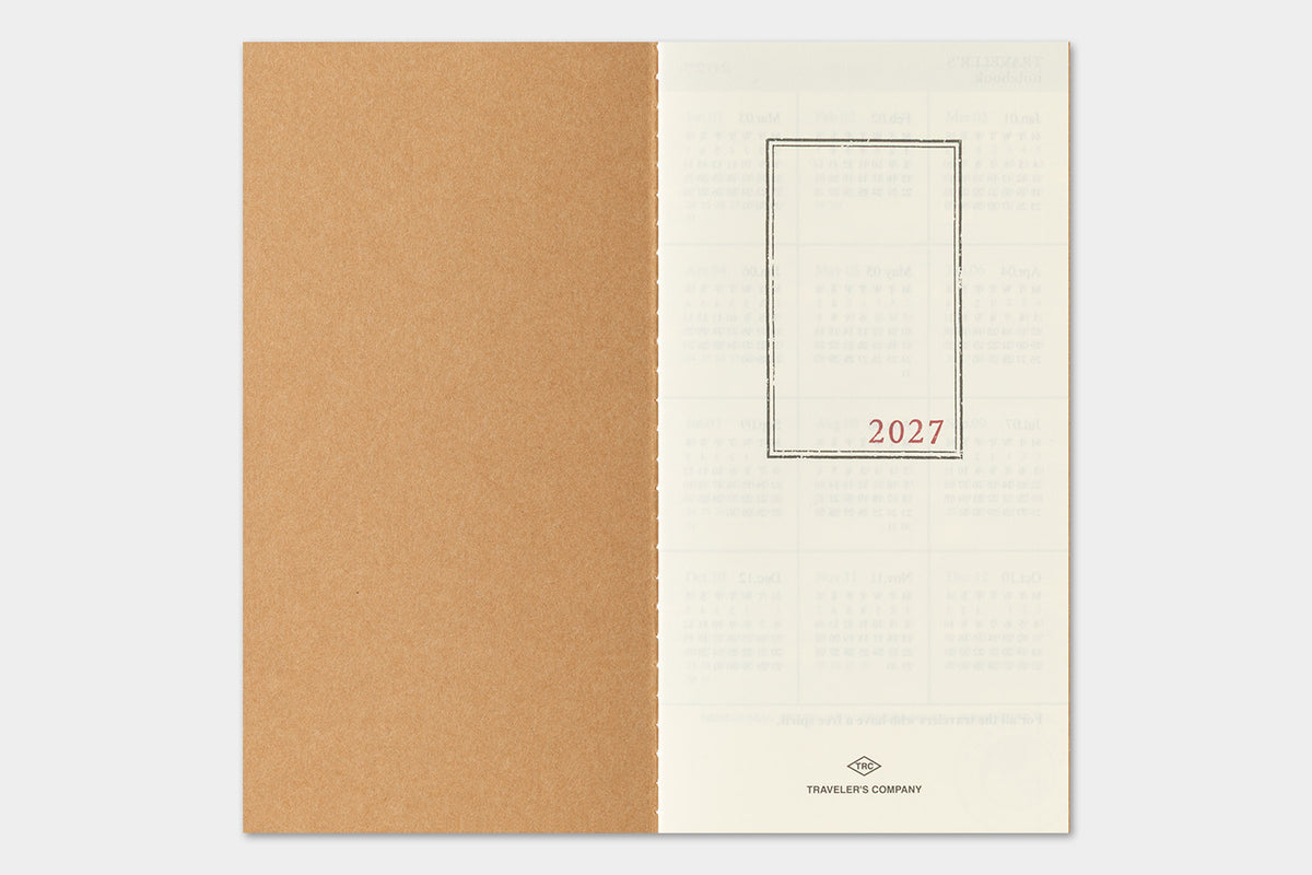 TRAVELER'S notebook - Diary 2027 Monthly Refill-Agenda-DutchMills