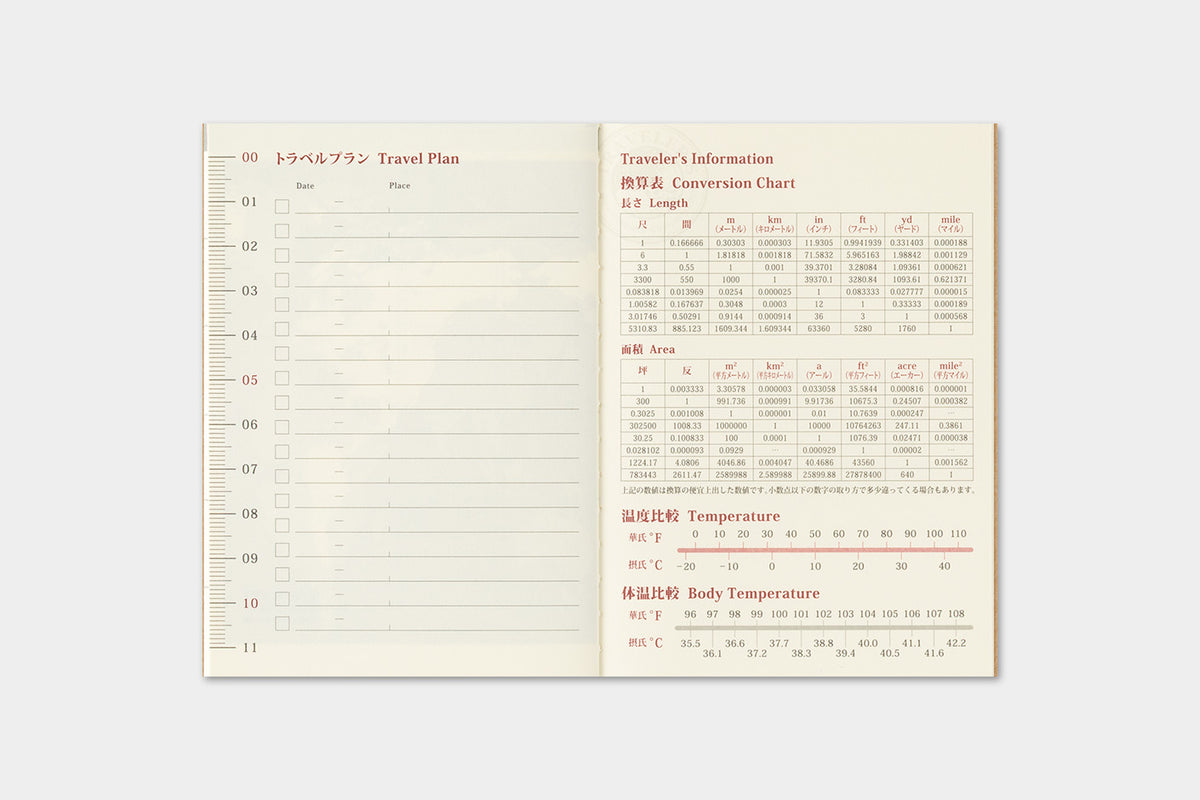 TRAVELER'S notebook - Diary 2027 Monthly Refill (Passport size)-Agenda-DutchMills