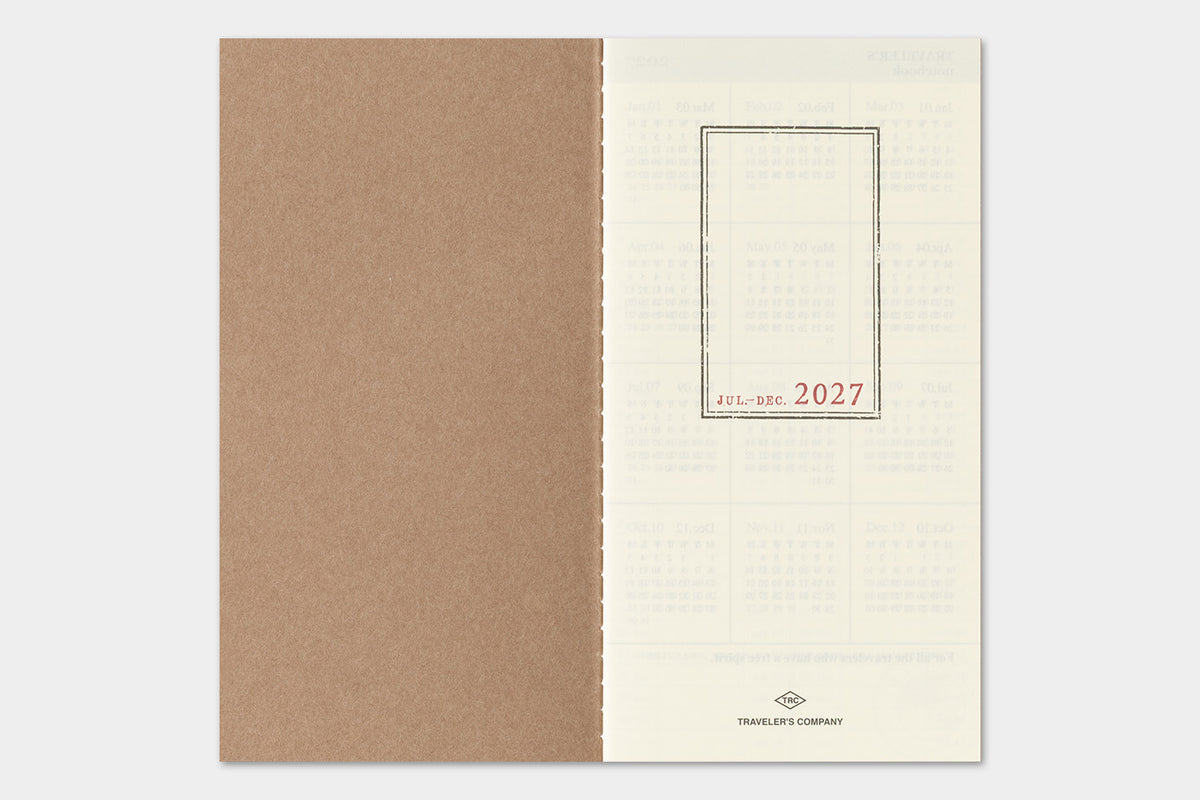 TRAVELER'S notebook - Diary 2027 Weekly + Memo Refill-Agenda-DutchMills
