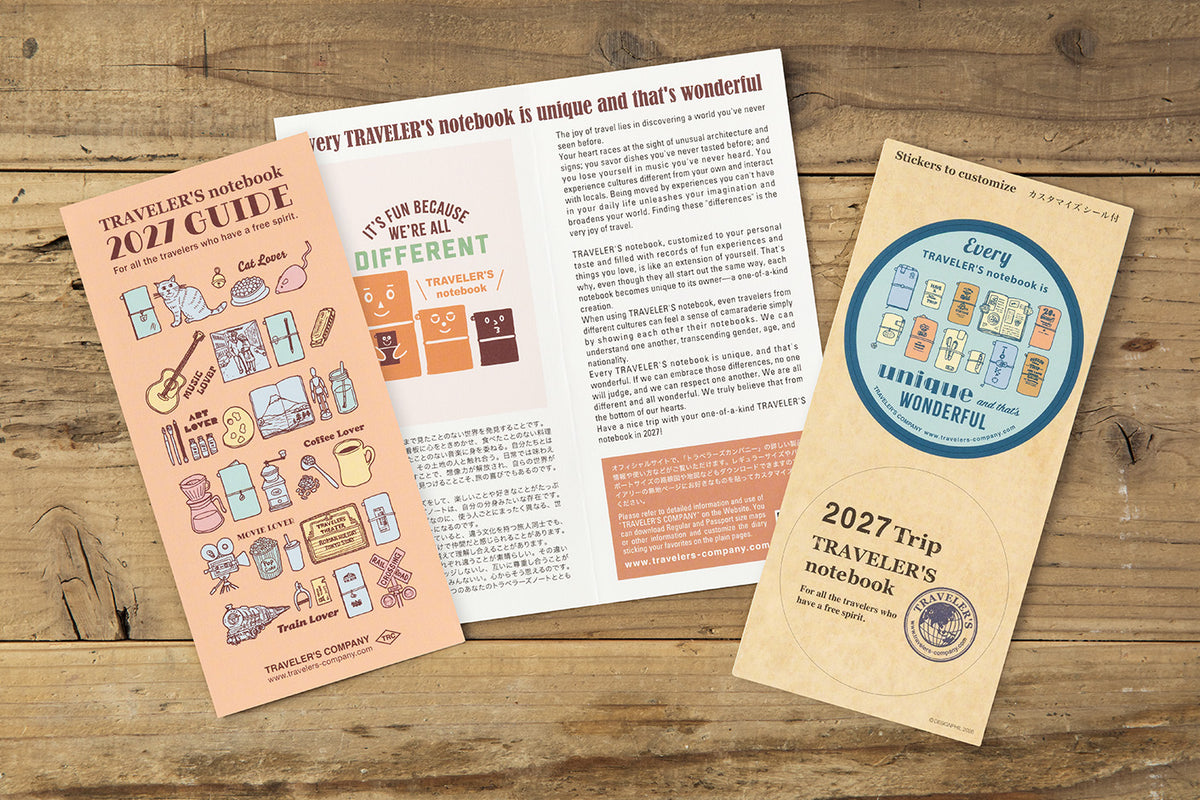 TRAVELER'S notebook - Diary 2027 Weekly + Vertical Refill-Agenda-DutchMills