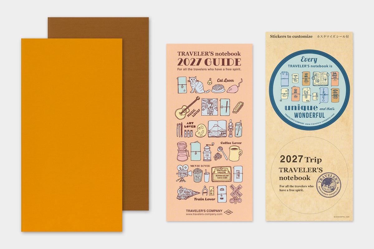 TRAVELER'S notebook - Diary 2027 Weekly + Vertical Refill-Agenda-DutchMills
