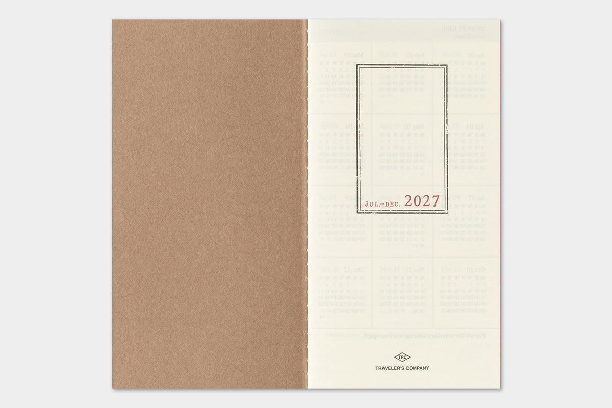 TRAVELER'S notebook - Diary 2027 Weekly + Vertical Refill-Agenda-DutchMills