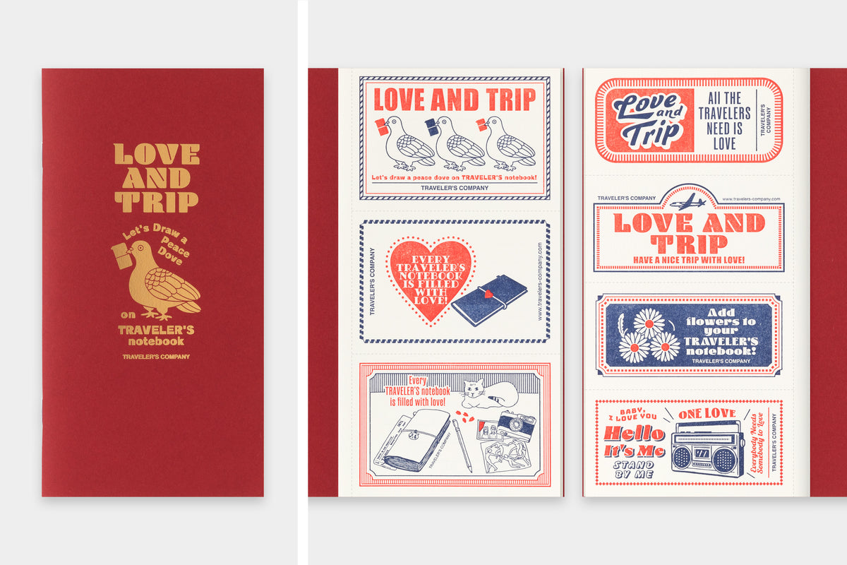 TRAVELER'S notebook - LOVE AND TRIP Refill Limited (Regular Size)-Refill-DutchMills