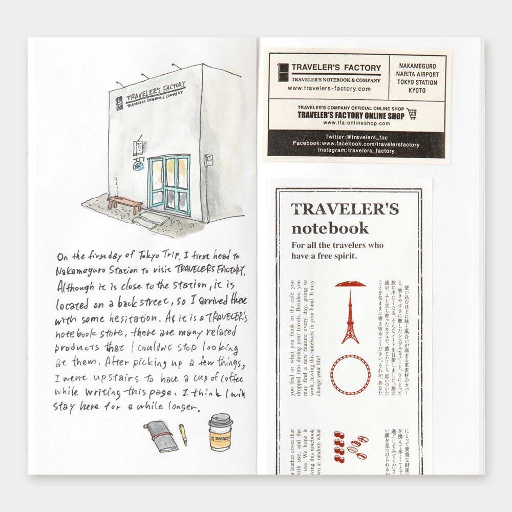 TRAVELER'S notebook - TOKYO Refill - Blanco-Refill-DutchMills