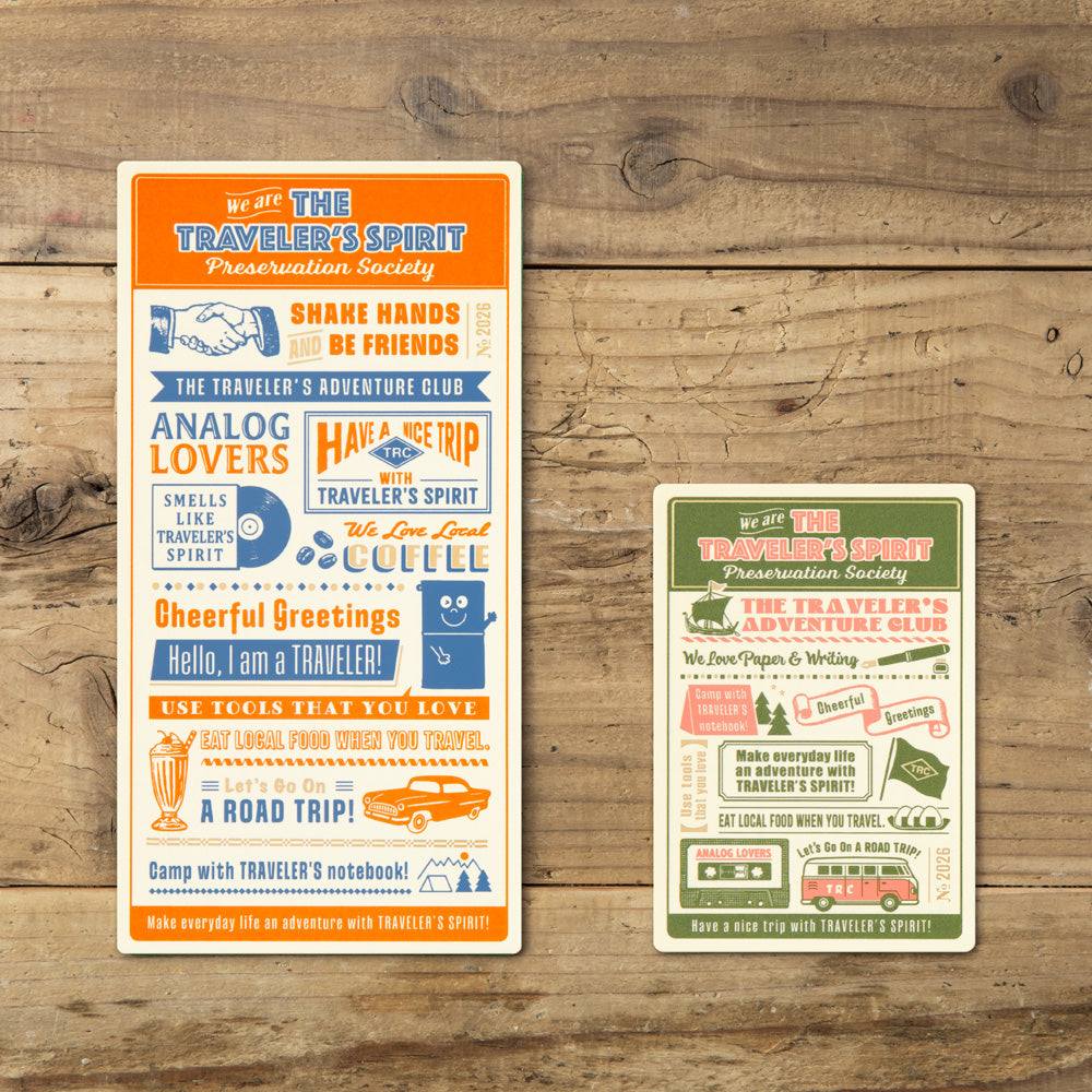 TRAVELER'S notebook - Underlay Plastic Sheet (Passport size) 2026-Agenda-DutchMills