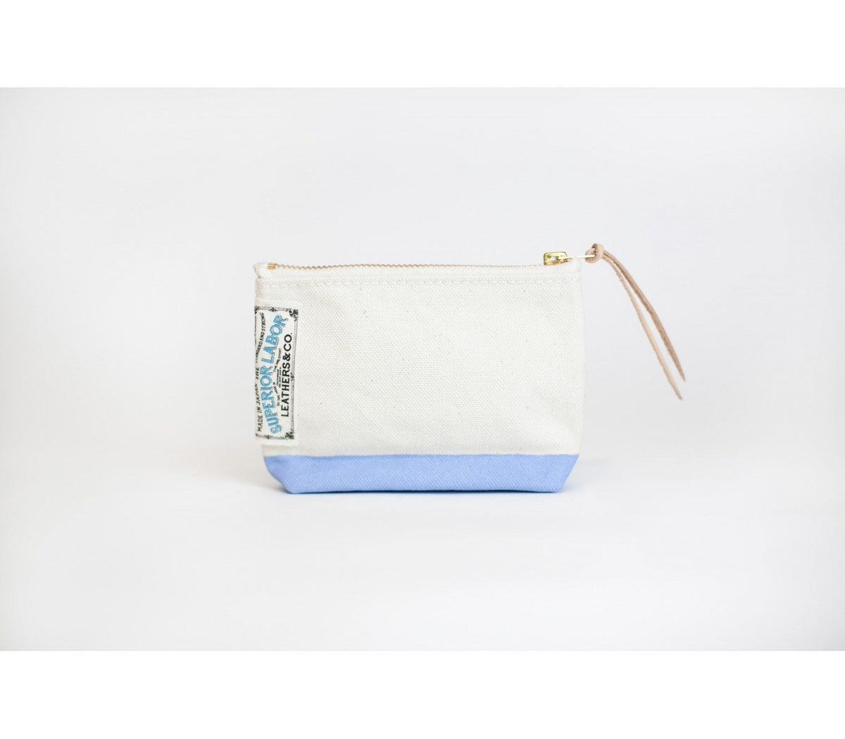 The Superior Labor - Cotton Canvas Pouch #01 - Light Blue-Etui-DutchMills