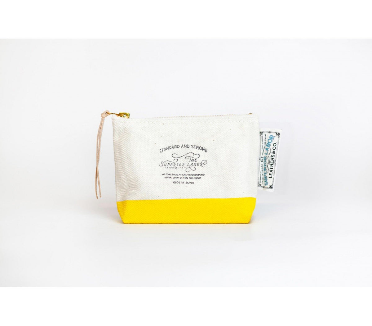The Superior Labor - Cotton Canvas Pouch #01 - Yellow-Etui-DutchMills