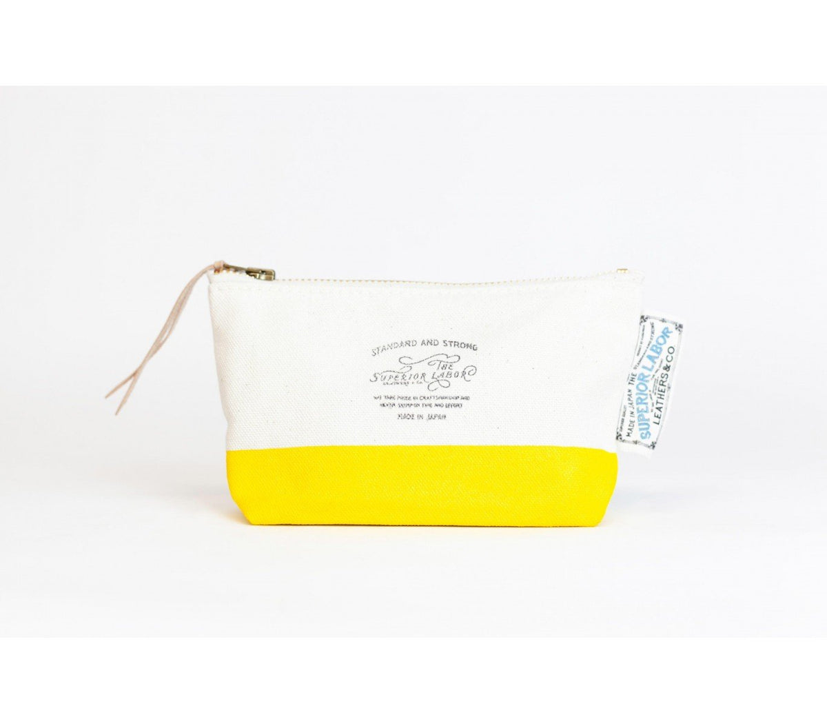 The Superior Labor - Cotton Canvas Pouch #02 - Yellow-Etui-DutchMills