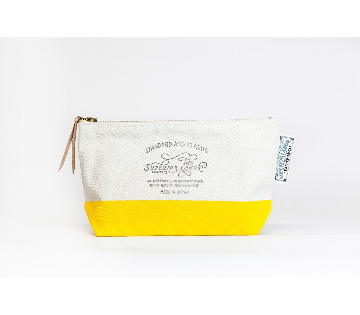 The Superior Labor - Cotton Canvas Pouch #03 - Yellow-Etui-DutchMills